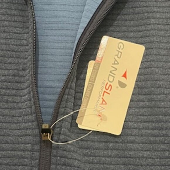 NEW Grand Slam Golf Vest Mens Size‎ Large Blue Quilted Zip Front NWT - Picture 8 of 12